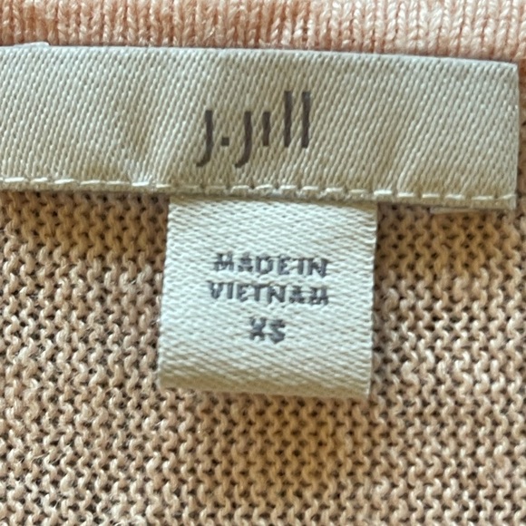 J. Jill Light Pink Linen Blend Fringe Bottom Tank Size XS - Picture 8 of 10